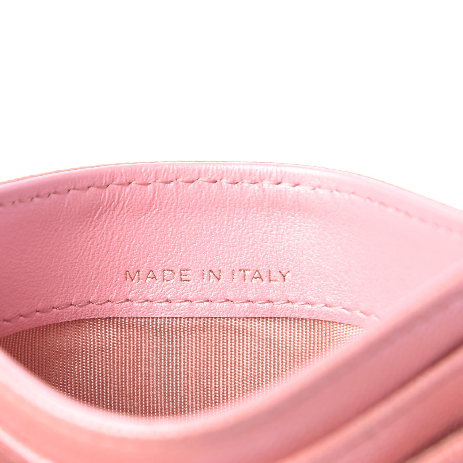 Chanel Iridescent Caviar Quilted Card Holder Pink 7 of 9