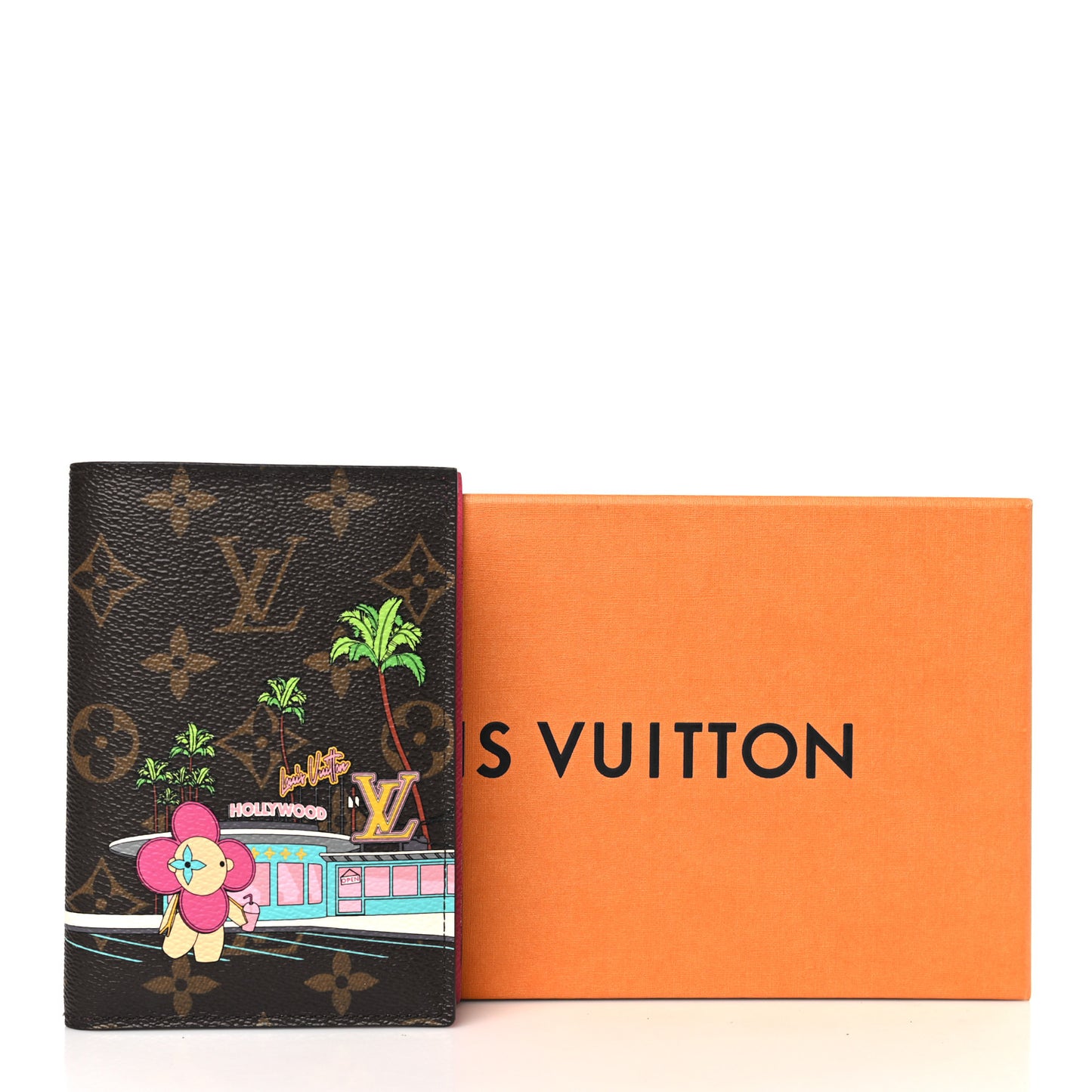 Monogram 2021 Christmas Animation Hollywood Passport Cover Fuchsia