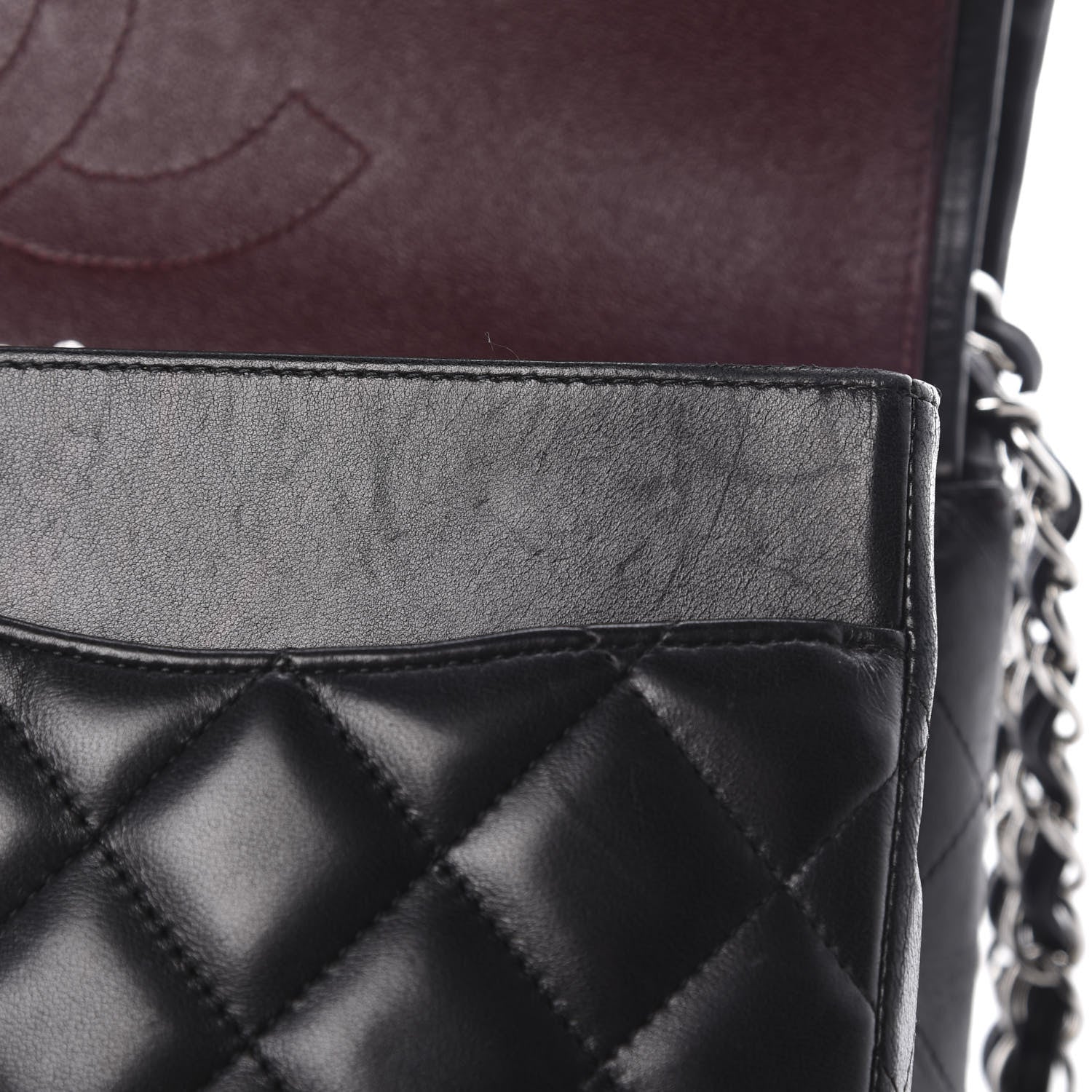 Chanel Lambskin Quilted Jumbo Double Flap Black 15 of 23