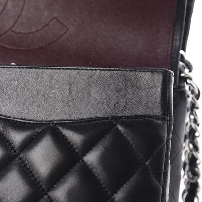 Chanel Lambskin Quilted Jumbo Double Flap Black 15 of 23