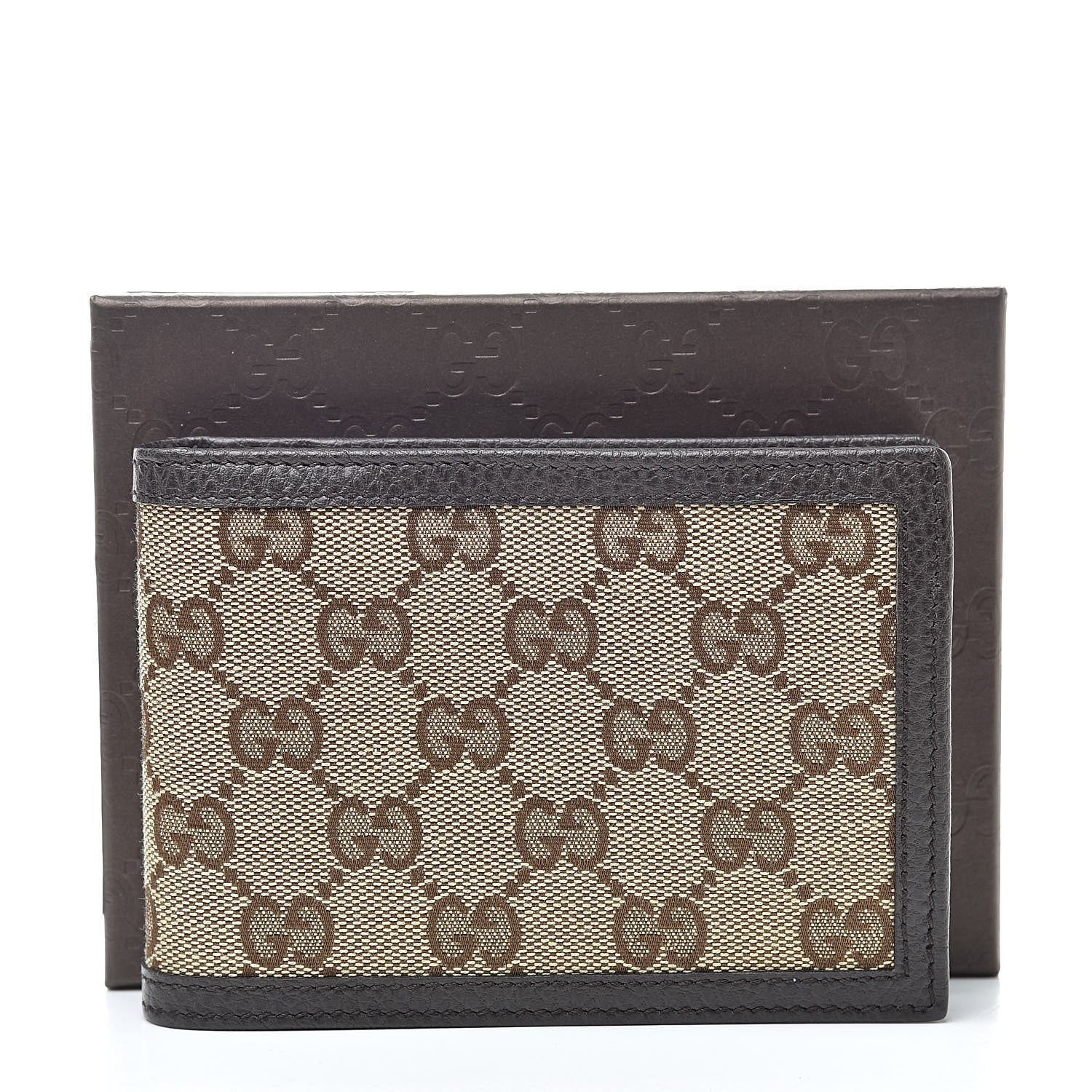 Gucci Monogram Bi-Fold Wallet Dark Brown 8 of 8