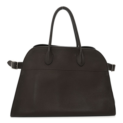 The Row Matte Grained Calfskin Soft Margaux 15 Mocha 1 of 9