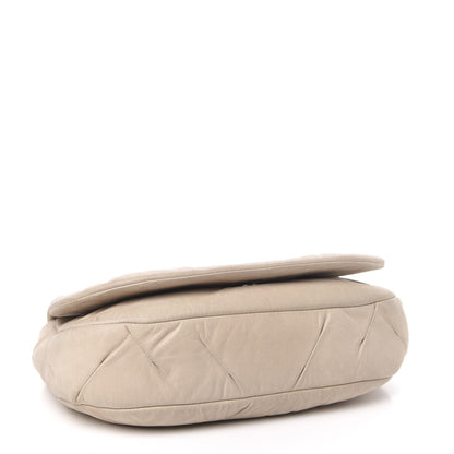 Chanel Iridescent Calfskin Glint Flap Beige 4 of 12