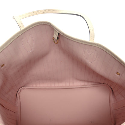 Louis Vuitton Damier Azur Braided Neverfull MM Pink 6 of 12