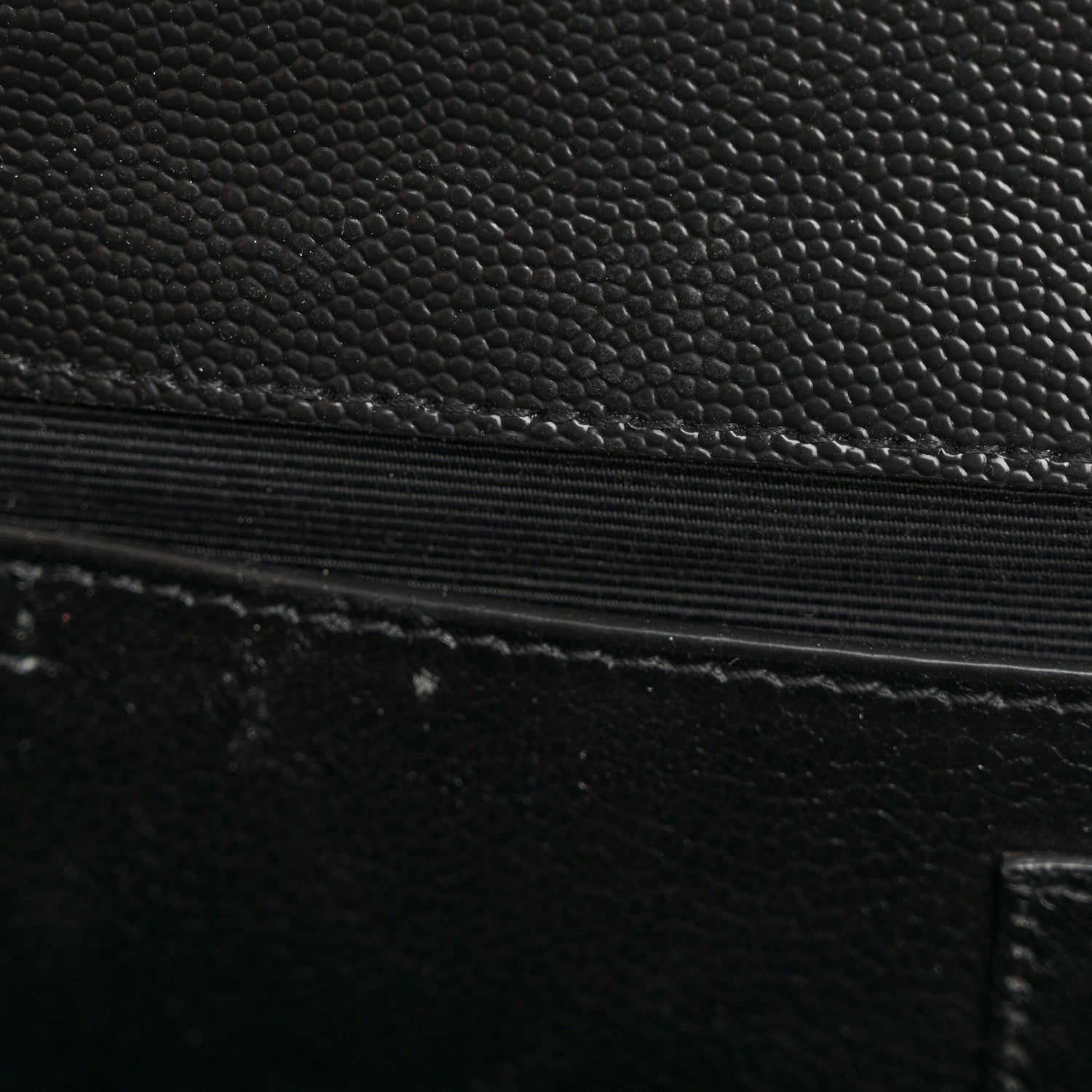 Saint Laurent Grain De Poudre Textured Mixed Matelasse Triquilt Medium Monogram Satchel Black 11 of 12