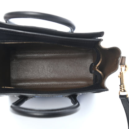 Celine Nubuck Smooth Calfskin Nano Tri-Color Luggage Royal Blue 5 of 9