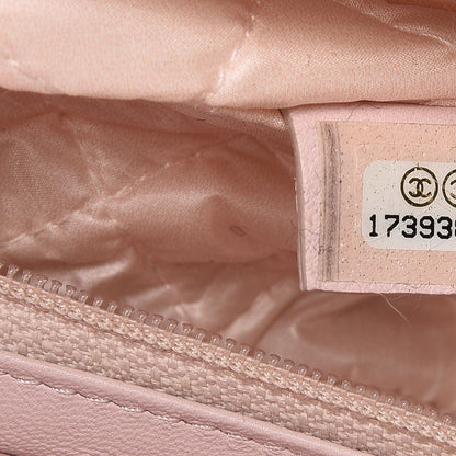 Chanel Lambskin Quilted Flap Cosmetic Case Light Pink 7 of 12