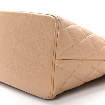 Chanel Caviar Quilted Medallion Tote Beige 10 of 13