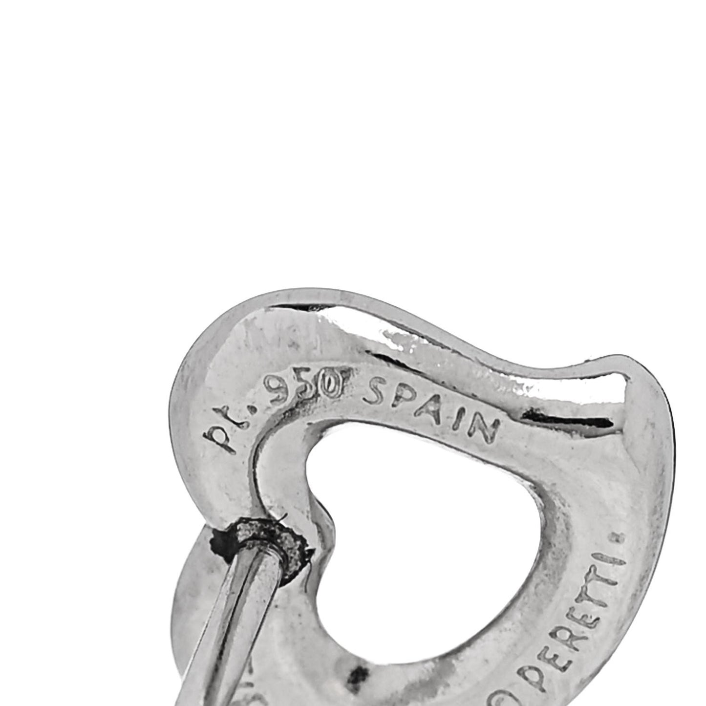 Platinum Diamond Elsa Peretti Open Heart Earrings