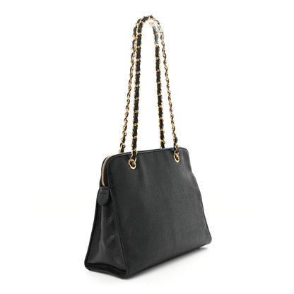 Chanel Caviar Flap Shoulder Bag Black 3 of 13