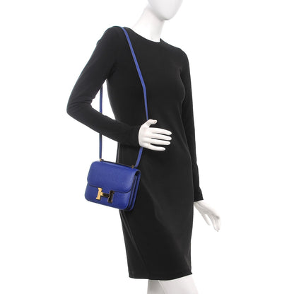 Hermes Epsom Constance 18 Bleu Electrique 2 of 31