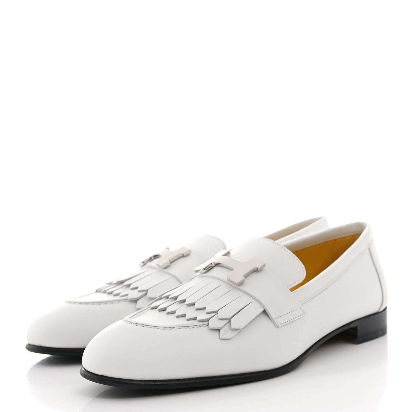 Calfskin Womens Royal Loafers 35.5 White