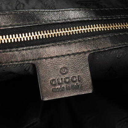 Gucci Patent Large Indy Top Handle Hobo Bronze Black 6 of 7