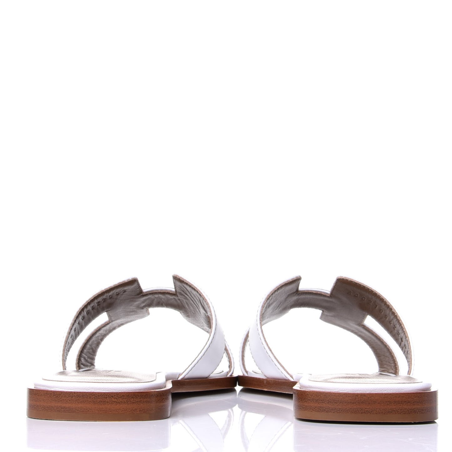 Box Calfskin Oran Sandals 37 White