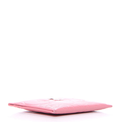 Chanel Lambskin Camellia Embossed Card Holder Pink 4 of 11