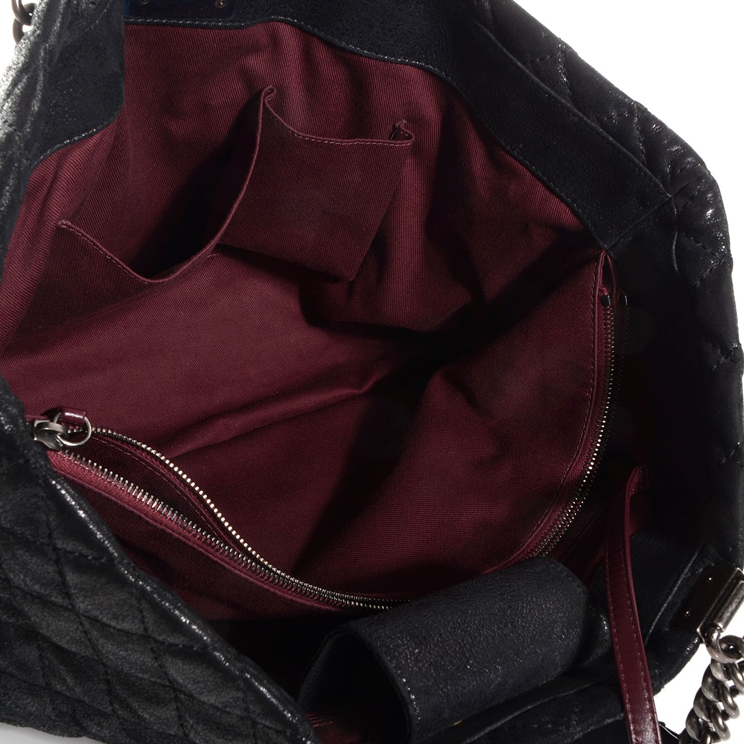 Chanel Goatskin Large Gentle Boy Shopping Tote Black 5 of 8