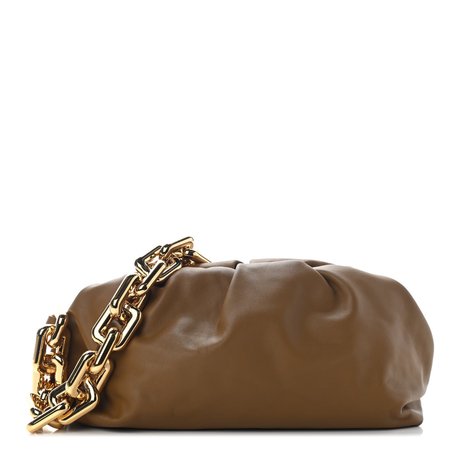 Bottega Veneta Calfskin The Pouch Chain Moutarde 1 of 10