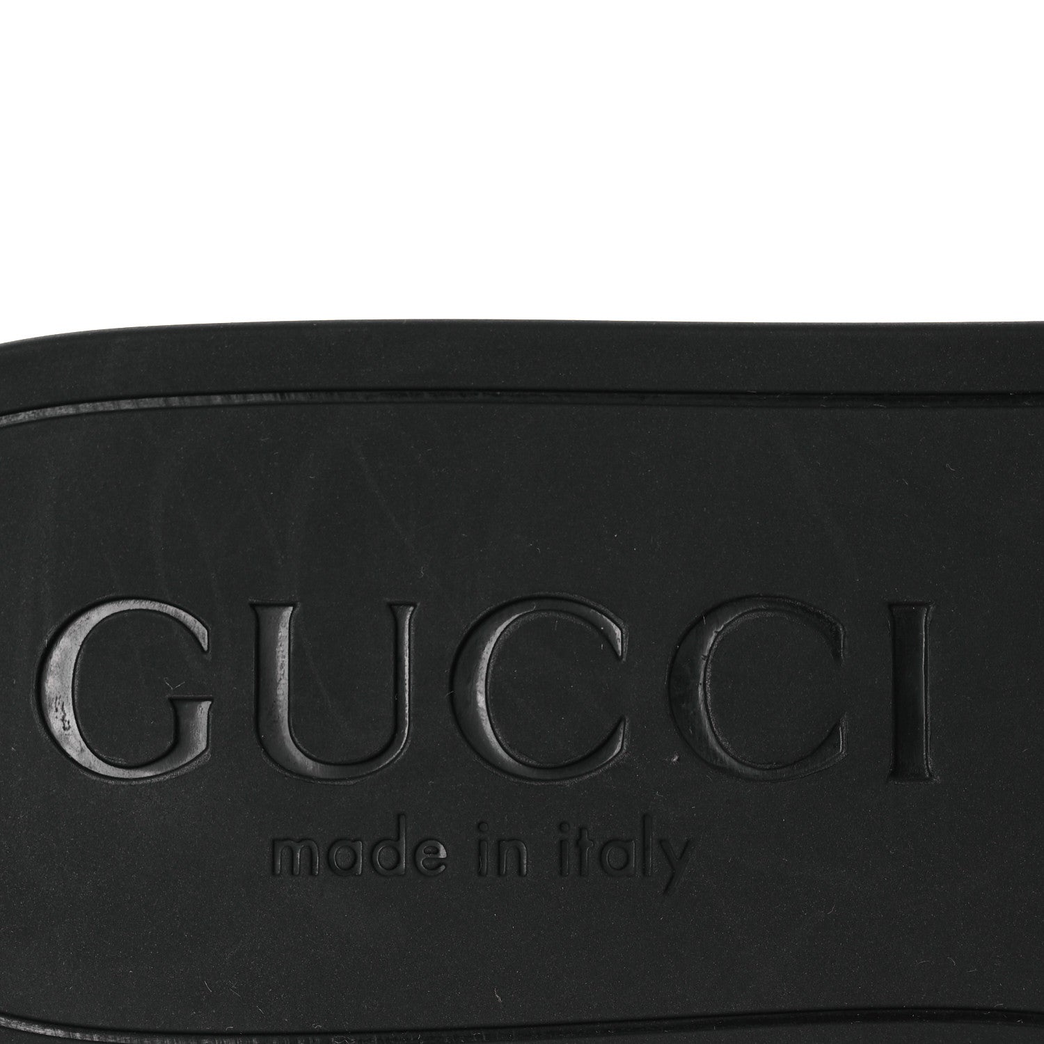 Gucci Rubber Interlocking G Womens Slide Sandals 36 Black 36 Black 9 of 13