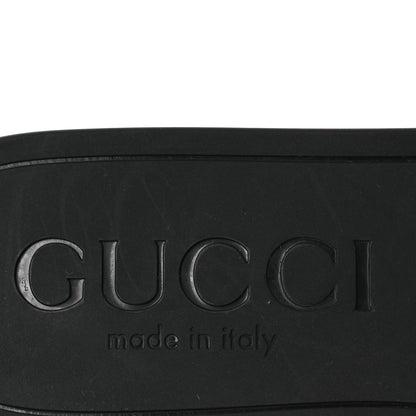 Gucci Rubber Interlocking G Womens Slide Sandals 36 Black 36 Black 9 of 13