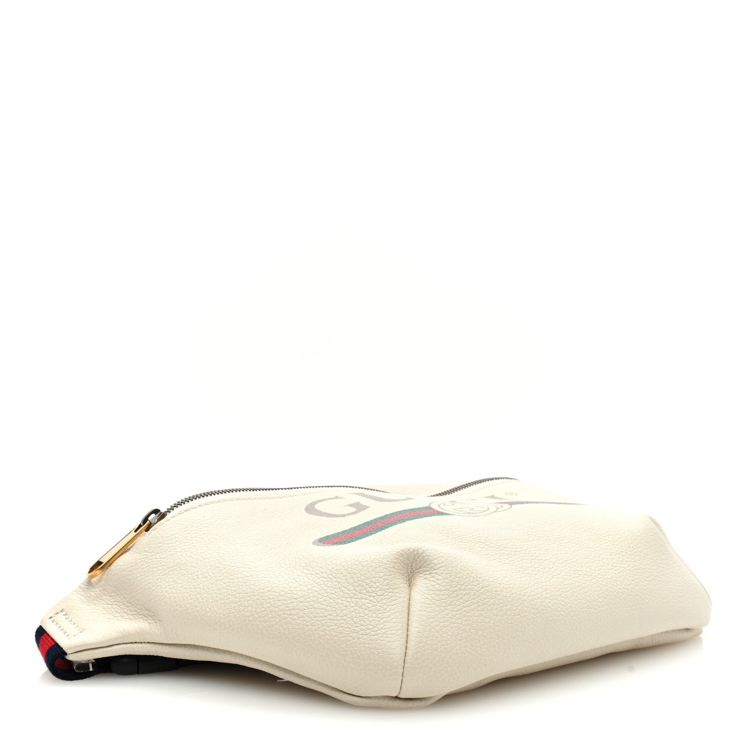 Gucci Grained Calfskin Small Logo Belt Bag White 4 of 9
