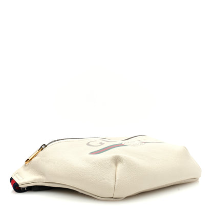 Gucci Grained Calfskin Small Logo Belt Bag White 4 of 9