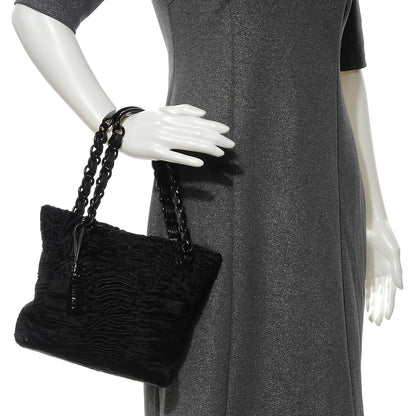 Chanel Persian Lamb Fur Tote Black 2 of 7