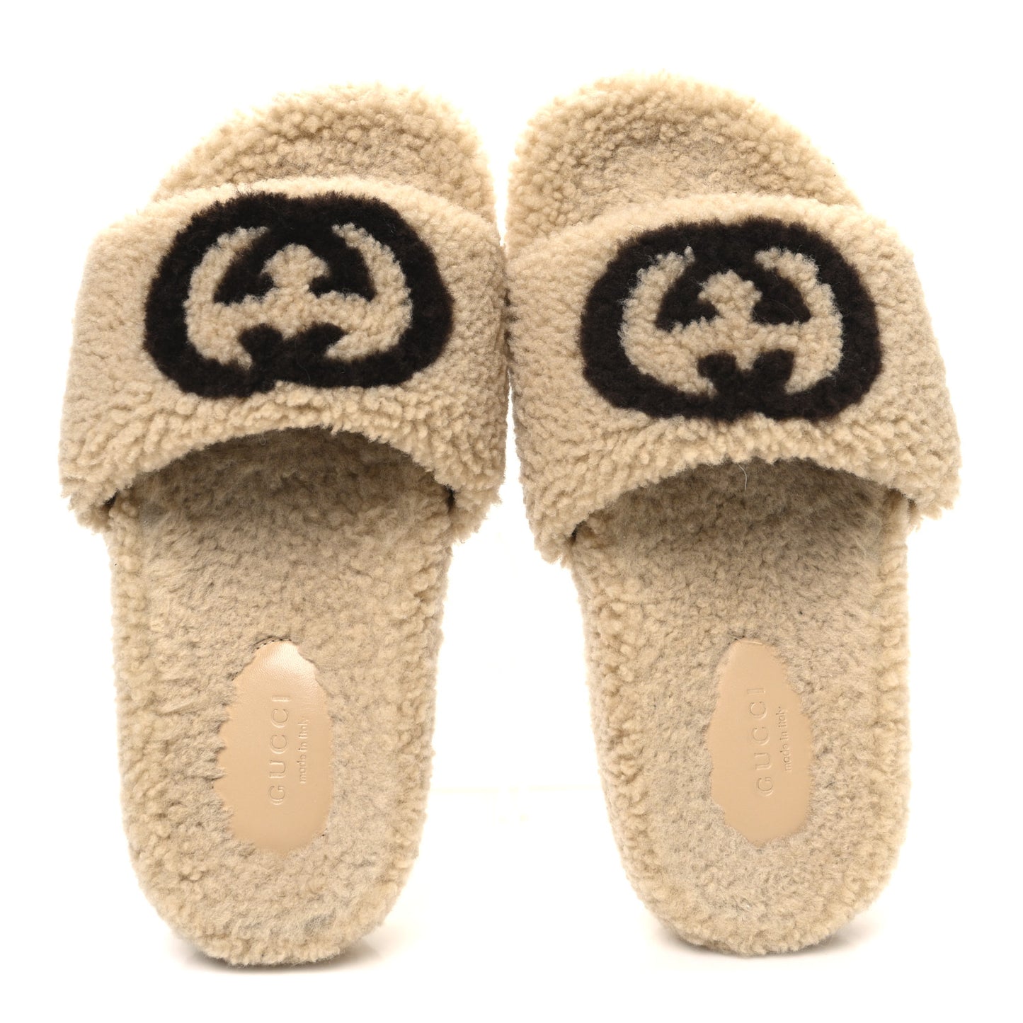 Shearling Womens Eileen Slide Sandals 37 Cocoa Butterscotch