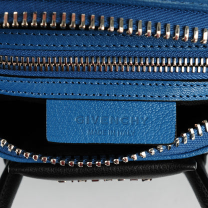 Givenchy Sugar Goatskin Mini Tri-Color Antigona Blue Grey Black 6 of 7