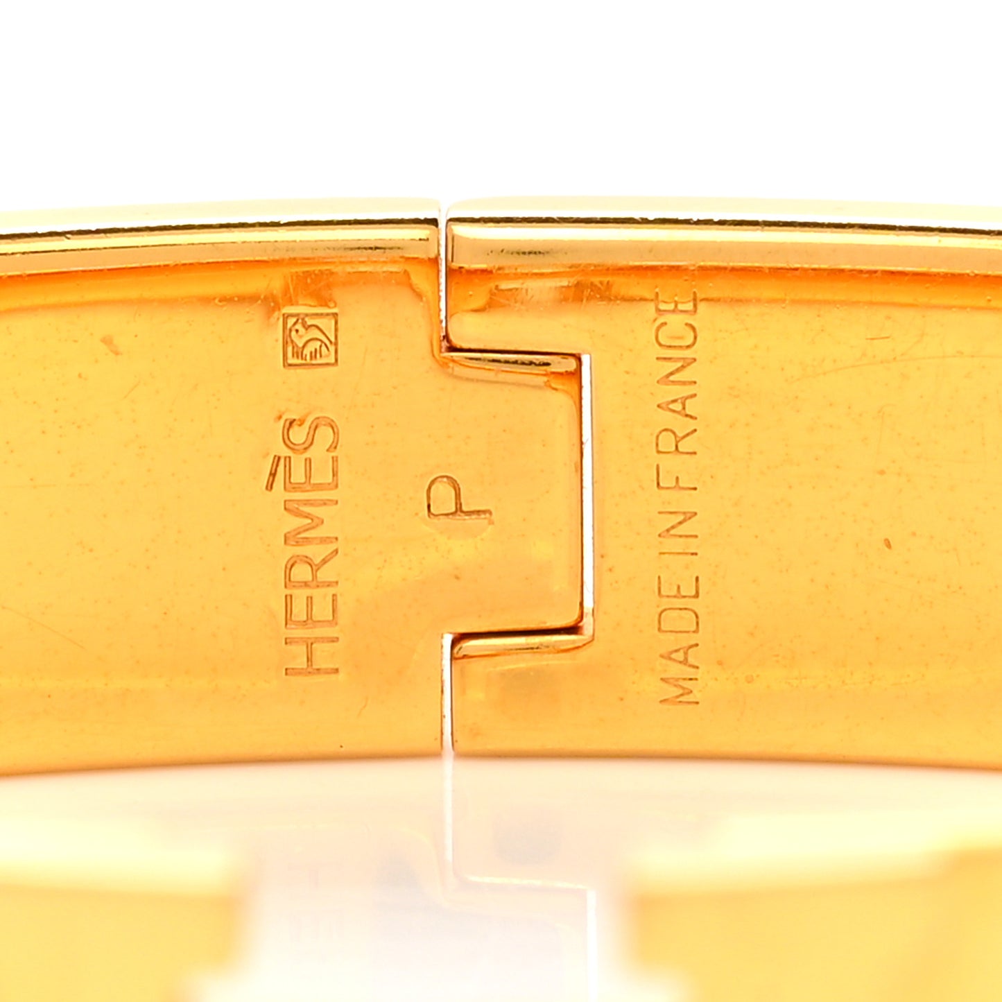 Enamel Narrow Clic Clac H Bracelet PM Orange