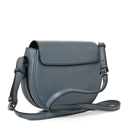 Fendi Cuoio Romano Selleria Seville Canvas Round Saddle Bag Nube Grezzo 2 of 11
