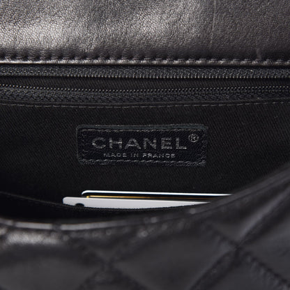 Chanel Lambskin Quilted Messenger Bag Black 6 of 7