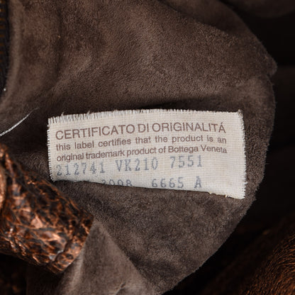 Bottega Veneta Metallic Cervo Deerskin Large Hobo Rame Ossidato 7 of 9