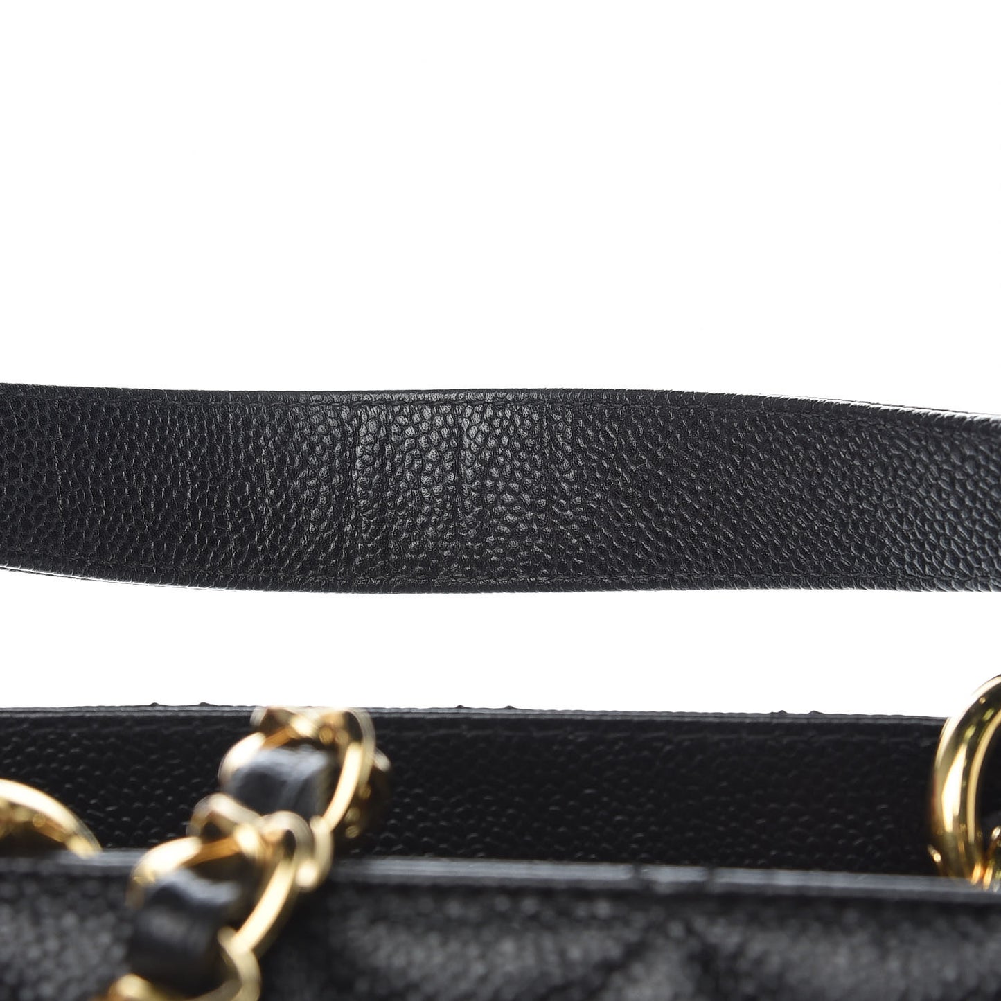 Caviar Quilted Grand Shopping Tote GST Black