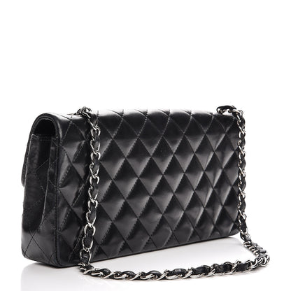 Chanel Lambskin Quilted East West Flap Black 3 of 12