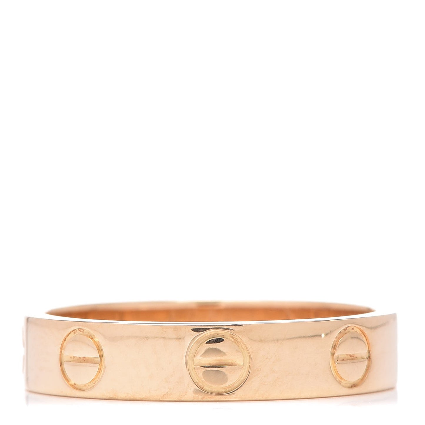 18K Yellow Gold 3.5mm LOVE Wedding Band Ring 49 4.75