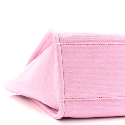 Chanel Mixed Fibers Small Deauville Tote Pink 10 of 11