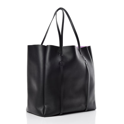 Balenciaga Veau Baltimore Double Sided Medium Everyday Tote Black Purple 4 of 10