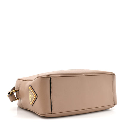 Prada Glace Calfskin Embossed Logo Crossbody Cammeo 4 of 9