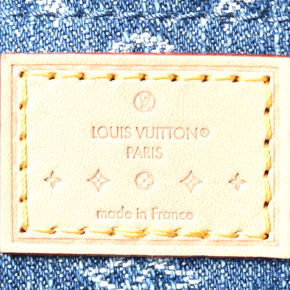 Louis Vuitton Monogram Denim Croissant MM Blue 6 of 9