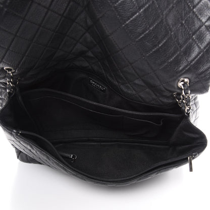 Chanel Calfskin Quilted XXL Travel Flap Bag Black 5 of 9