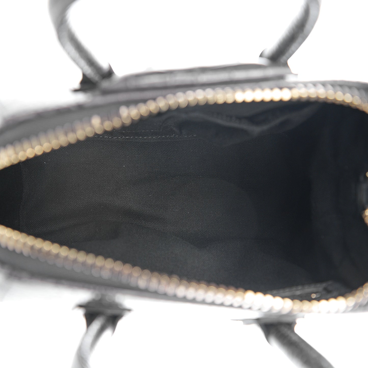 Calfskin Crocodile Embossed Mini Antigona Storm Grey