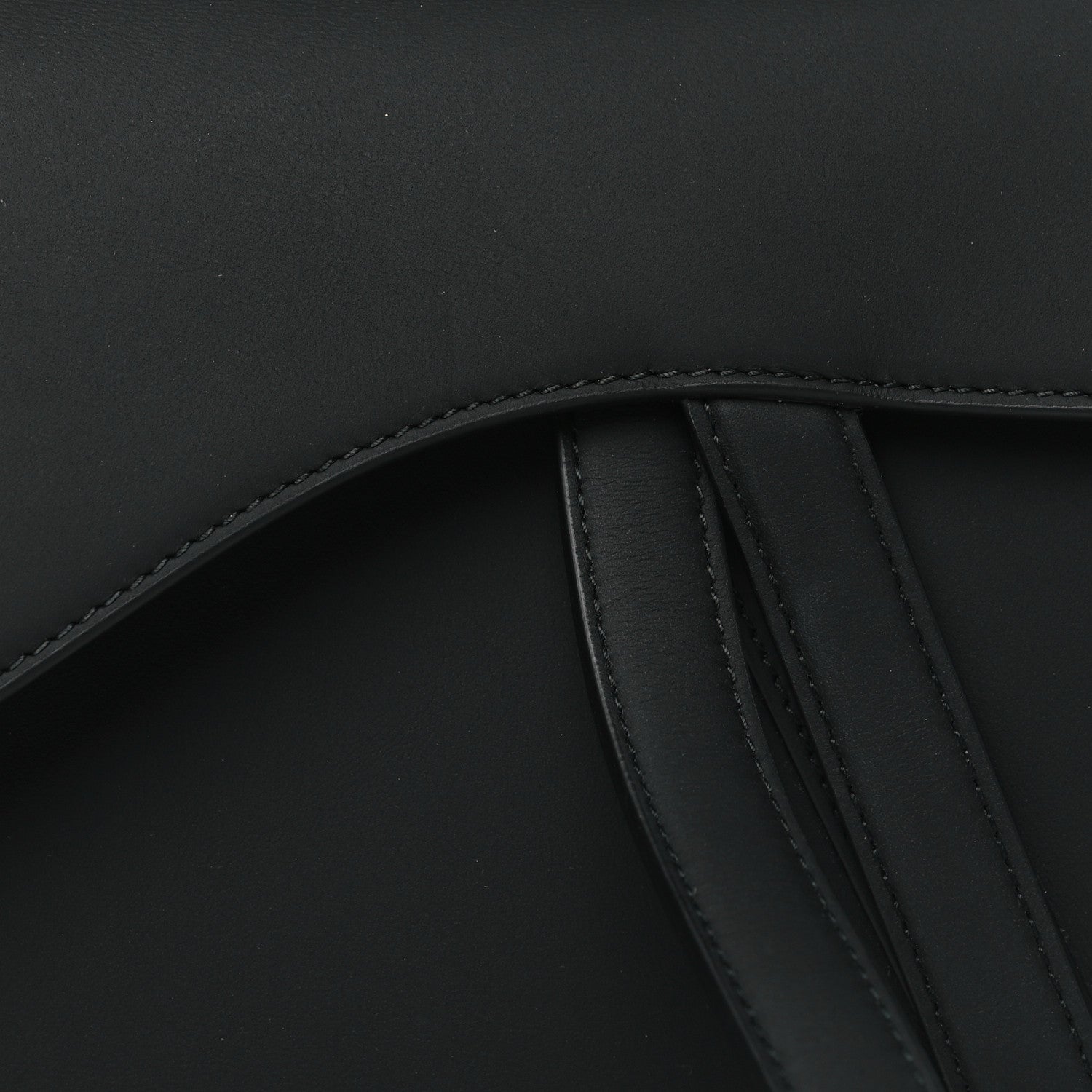 Christian Dior Ultra Matte Calfskin Saddle Bag Black 8 of 10
