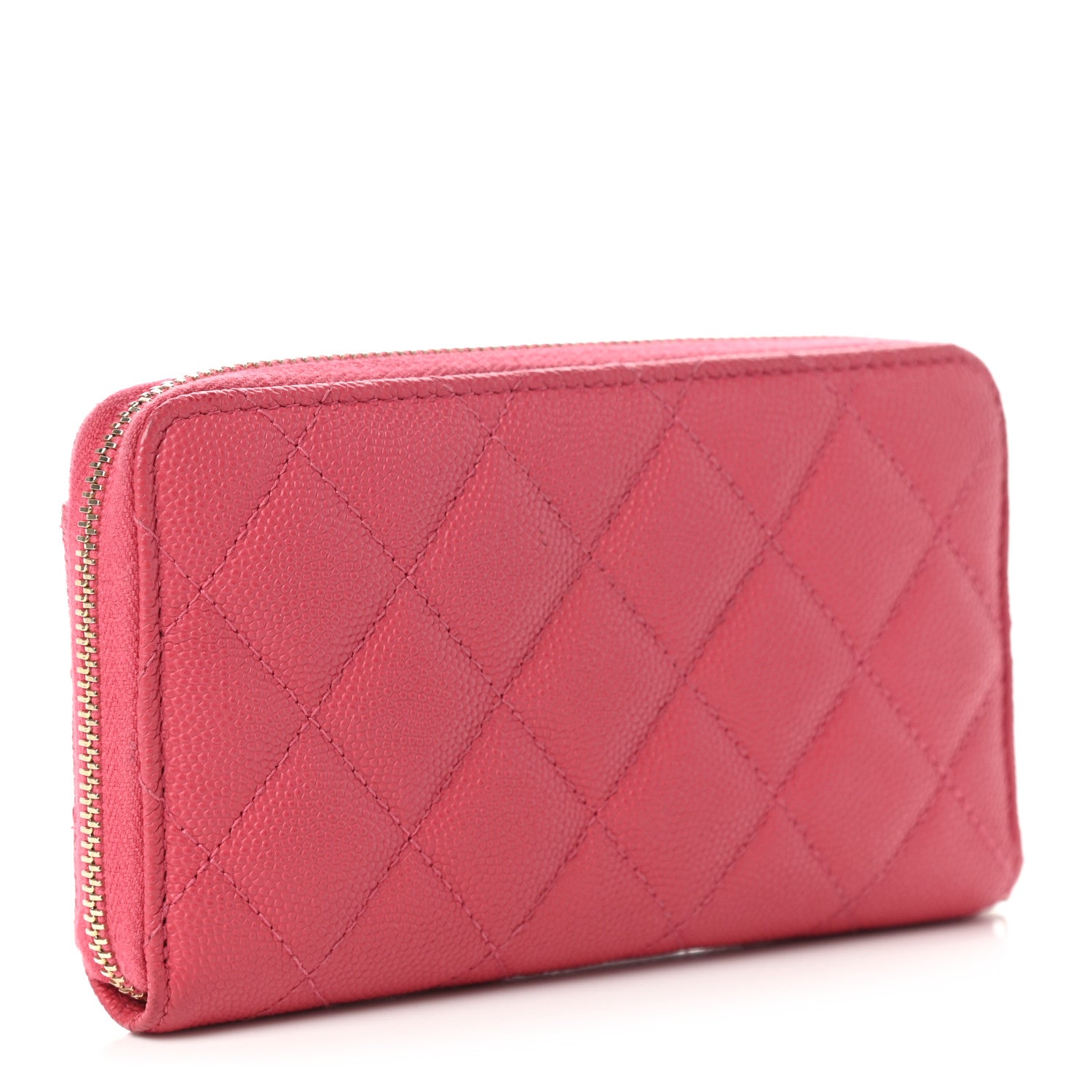 Chanel Caviar Quilted In & Out Zip Around Wallet Pink 3 of 7