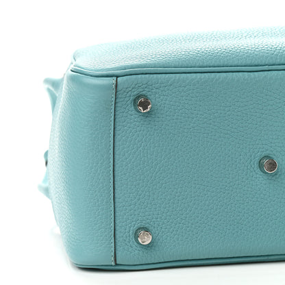 Hermes Taurillon Clemence Lindy 26 Bleu Saint Cyr 8 of 9