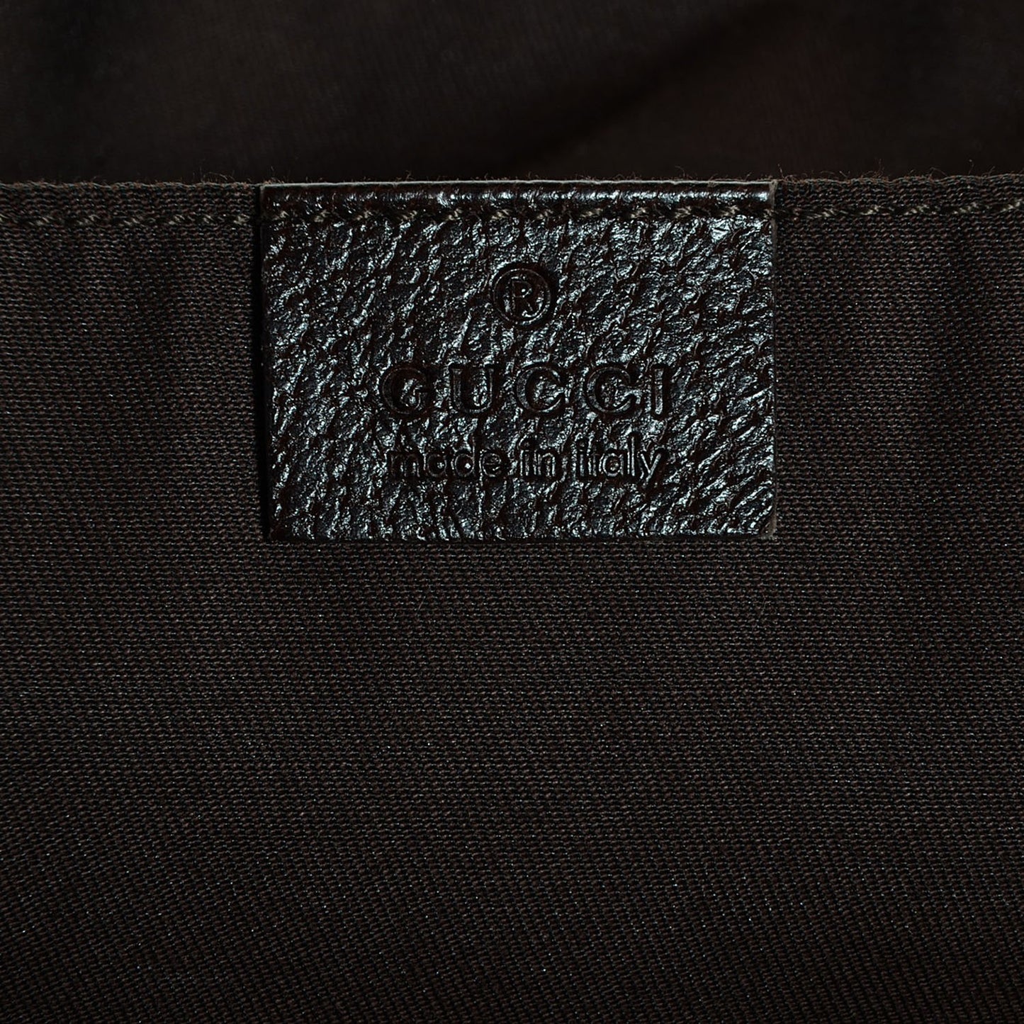 GG Monogram Medium Web Handle Vertical Tote Bag Dark Brown