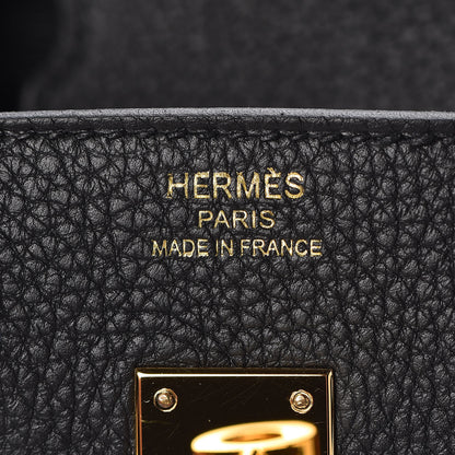 Hermes Togo Birkin 25 Black 6 of 33