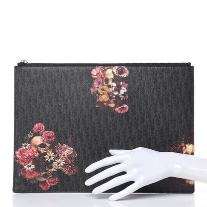 Christian Dior HOMME Monogram Coated Canvas Printed Document Holder Grey Multicolor 2 of 9