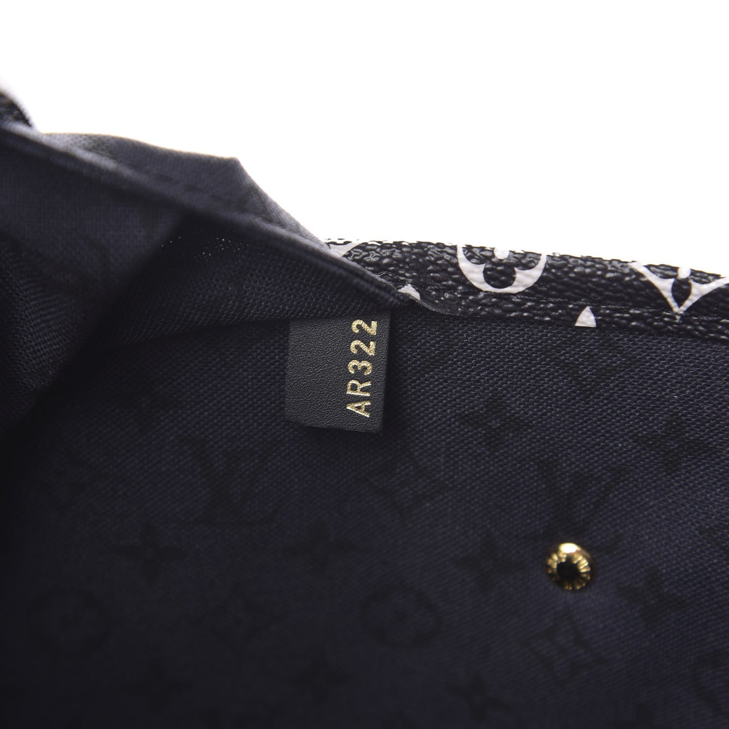 Monogram Giant Crafty Neverfull MM Creme Rouge Black