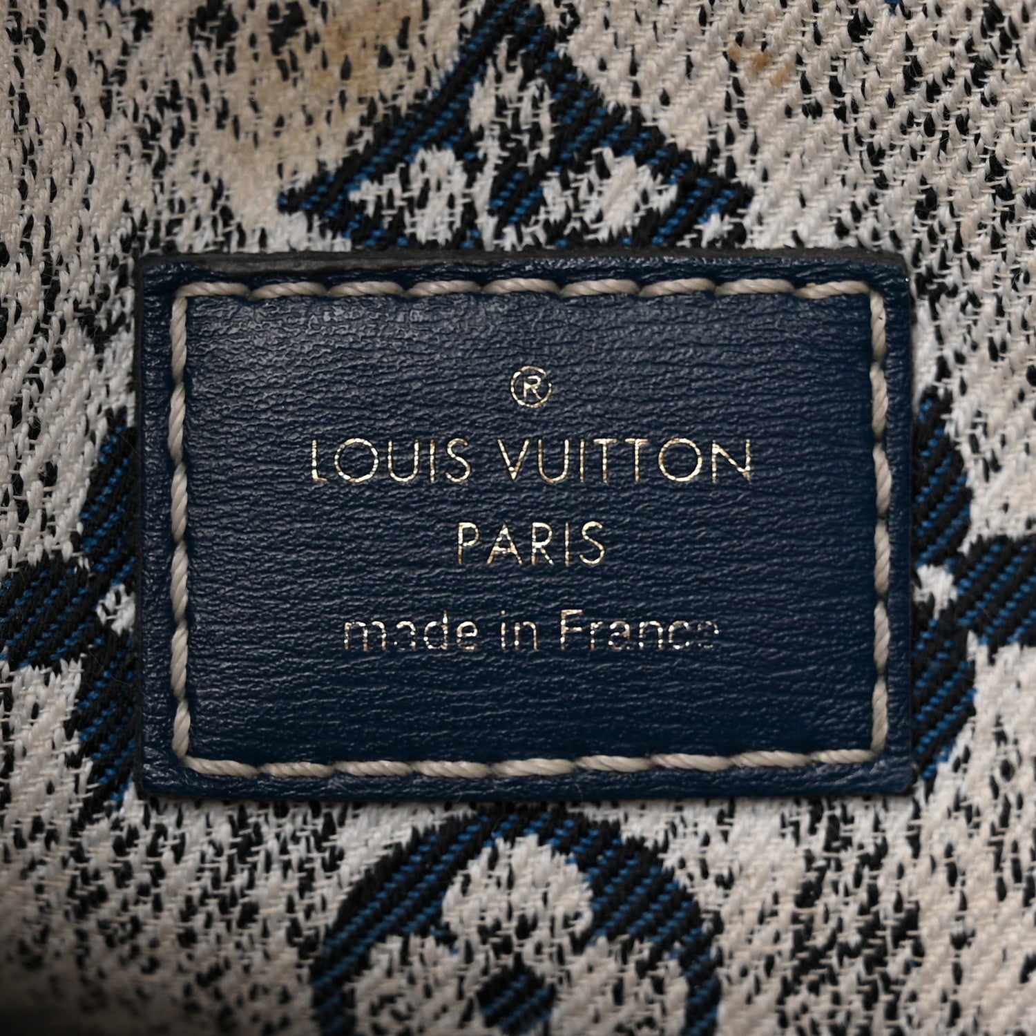Louis Vuitton Monogram Jacquard Denim Onthego MM Bleu 6 of 12