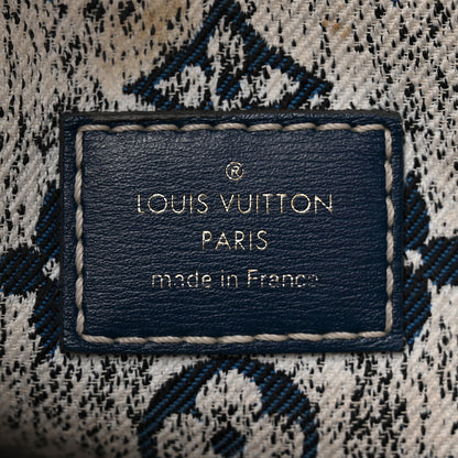 Louis Vuitton Monogram Jacquard Denim Onthego MM Bleu 6 of 12